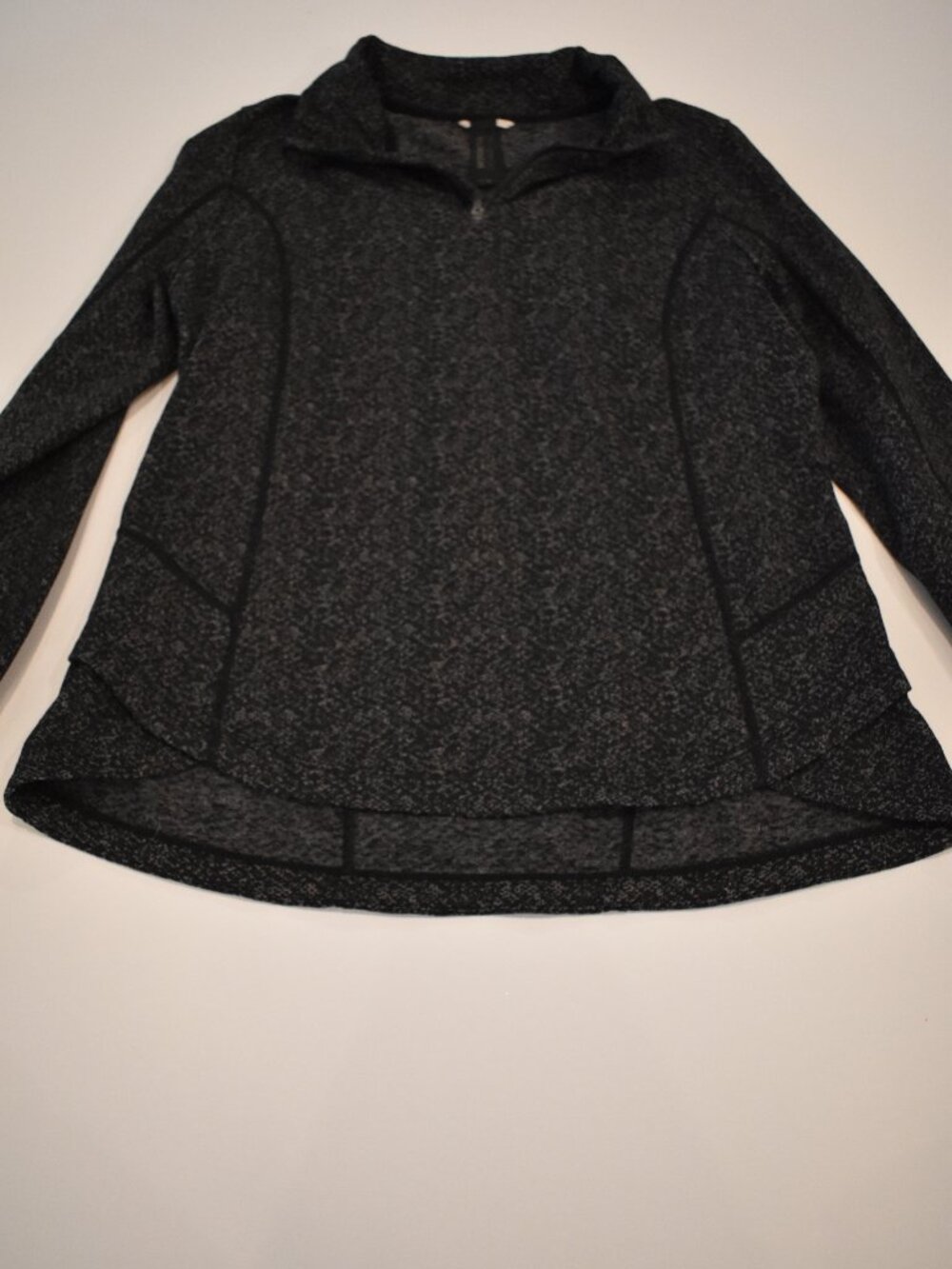 Mondetta Women's Heather Gray Quarter Zip Pullover Athletic Jacket Size Large